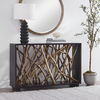 Teak Maze Console Table thumbnail 3