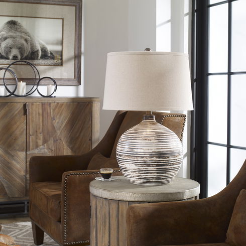 Bloxom Mocha Ivory Lamp