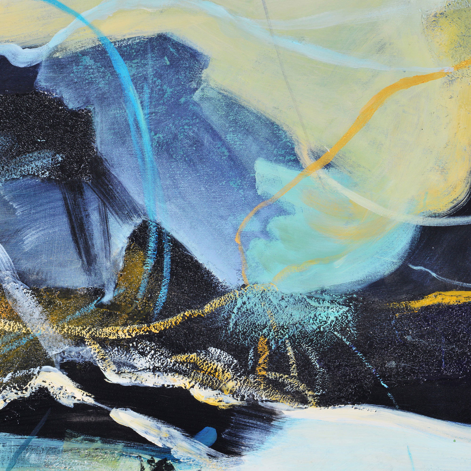 Aquarius  Canvas Art, Painting by Renwil, 70" height x 1.5" depth View 3