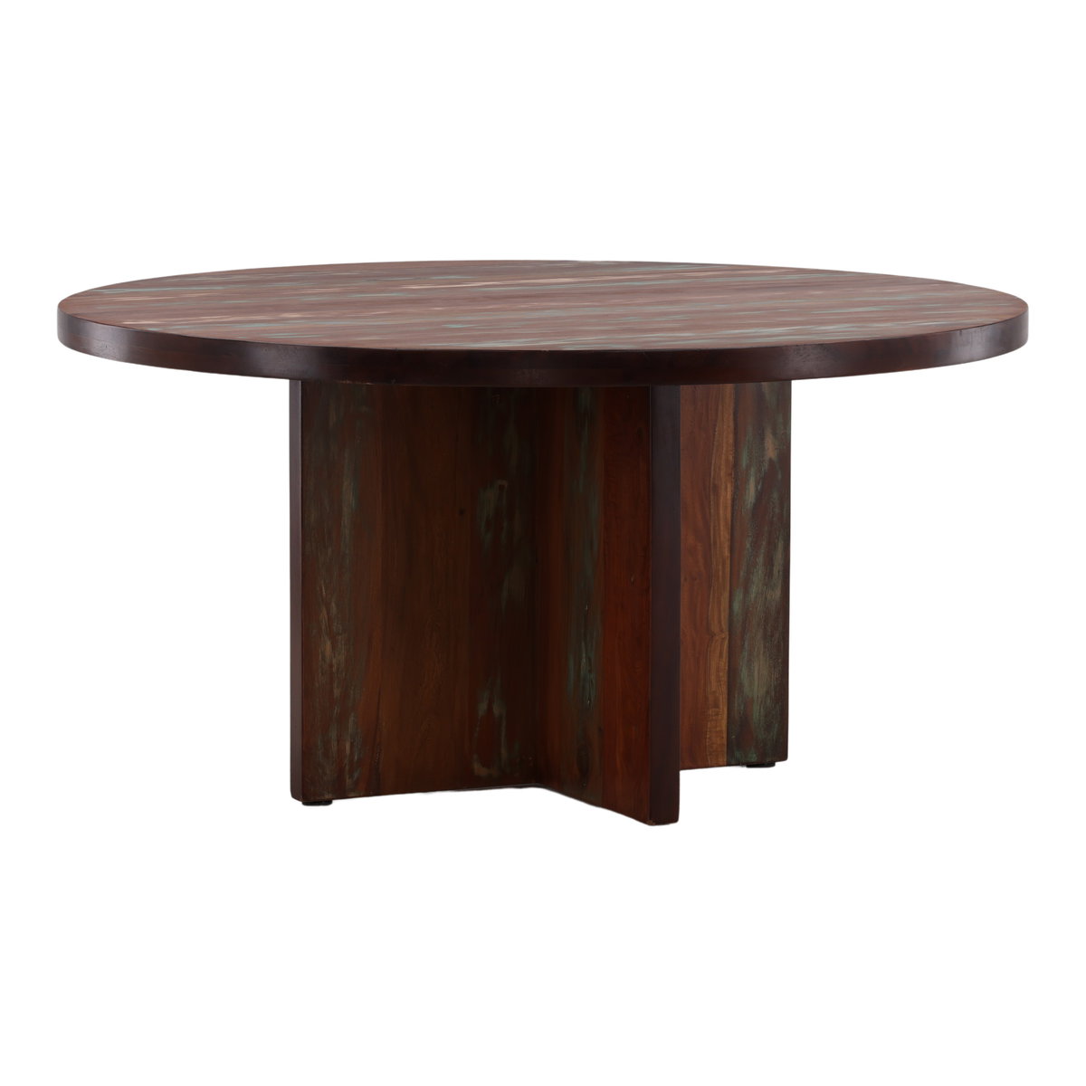 Bay Dining Table Brown, by Dovetail, 60" width x 30" height x 60" diameter x 60" depth View 1