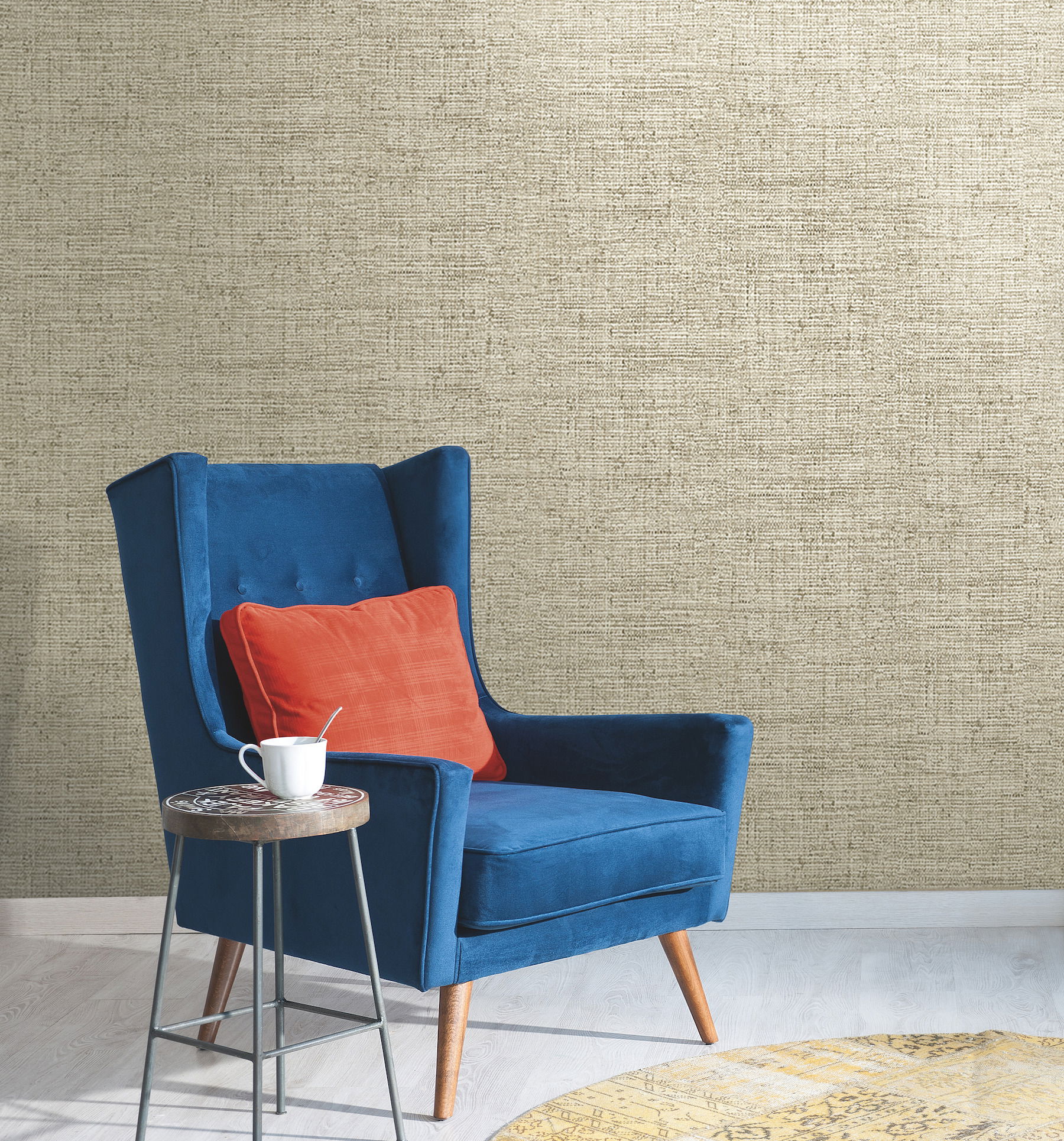 Papyrus Weave Beige Wallpaper, by York Wall, 27' length x 2'3" width x 0.02" depth View 5