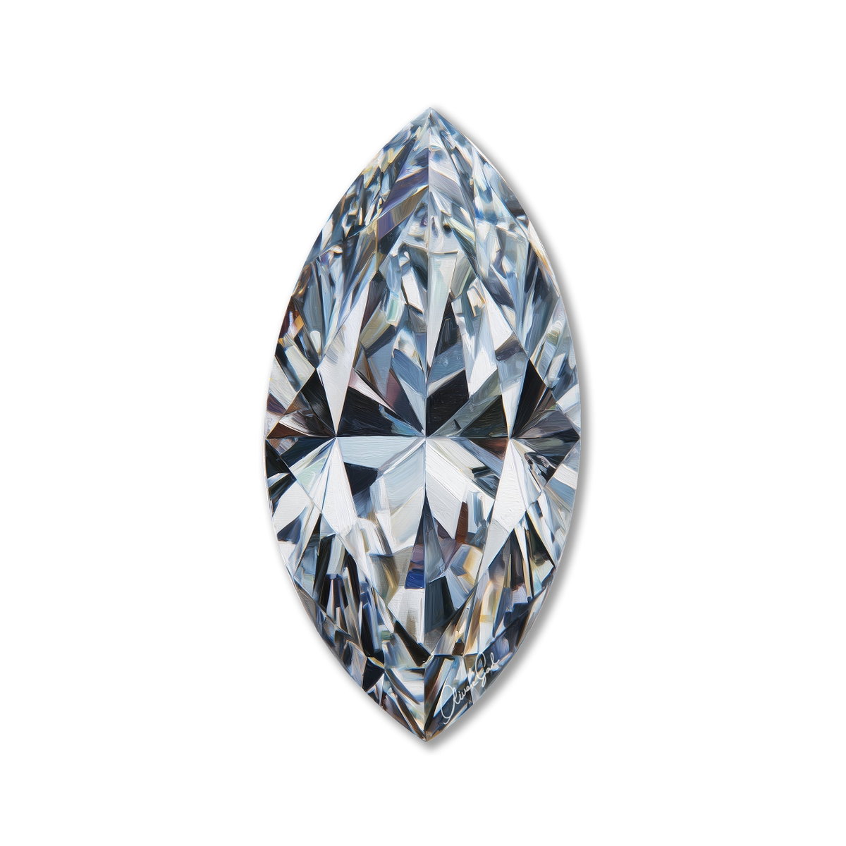 White Sparkle Marquise (No Embellishment), Art by Oliver Gal,  20 View 1