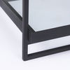 Trey Black Metal with Glass Accent Table thumbnail 11