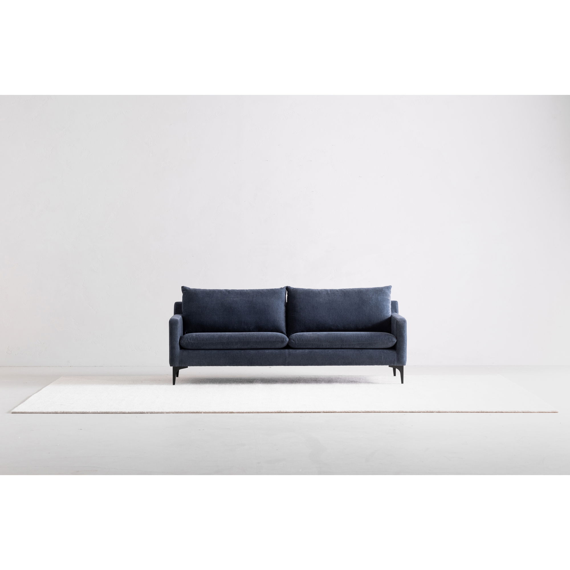 Paris Sofa Blue, Sofas & Sectional by Moe's Home, 80" width x 27" height x 35" depth View 8