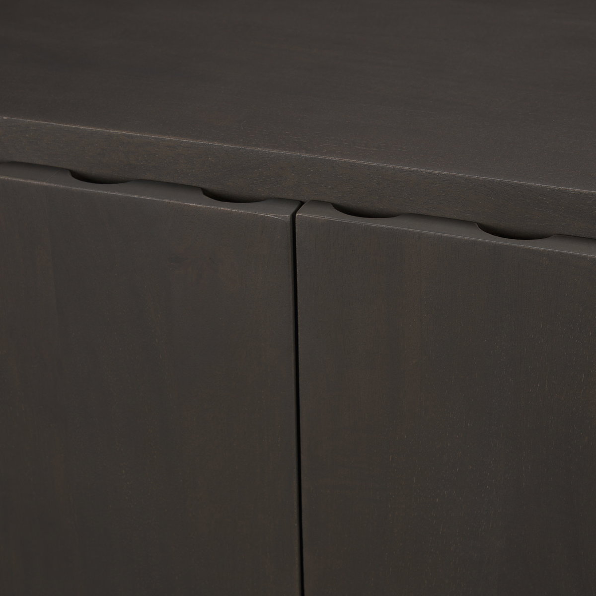Wagner Dark Brown Wood with Arched Design Accent Cabinet, Cabinets & Chest by Mercana, 40" length x 18" width x 32" height View 12
