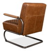 Beverly Hills Chair  Cuba Brown Leather, by Sarreid, 2'9" length x 2'4" width x 2'9" height thumbnail 12