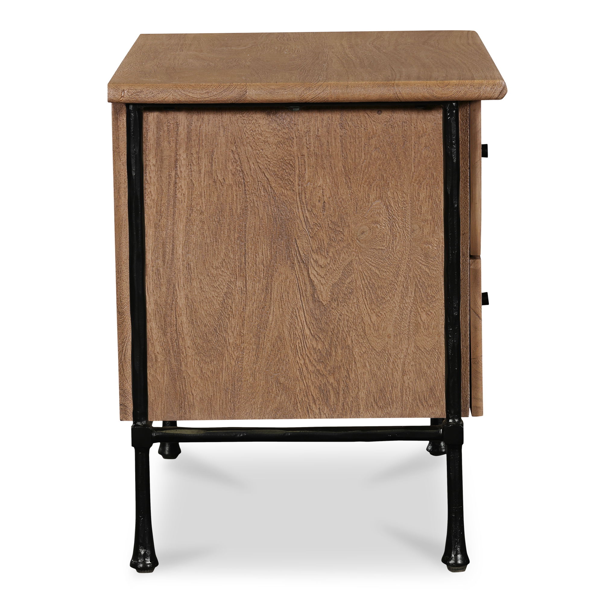 Rene Nightstand Brown, by Moe's Home, 26" width x 24" height x 19" depth View 3