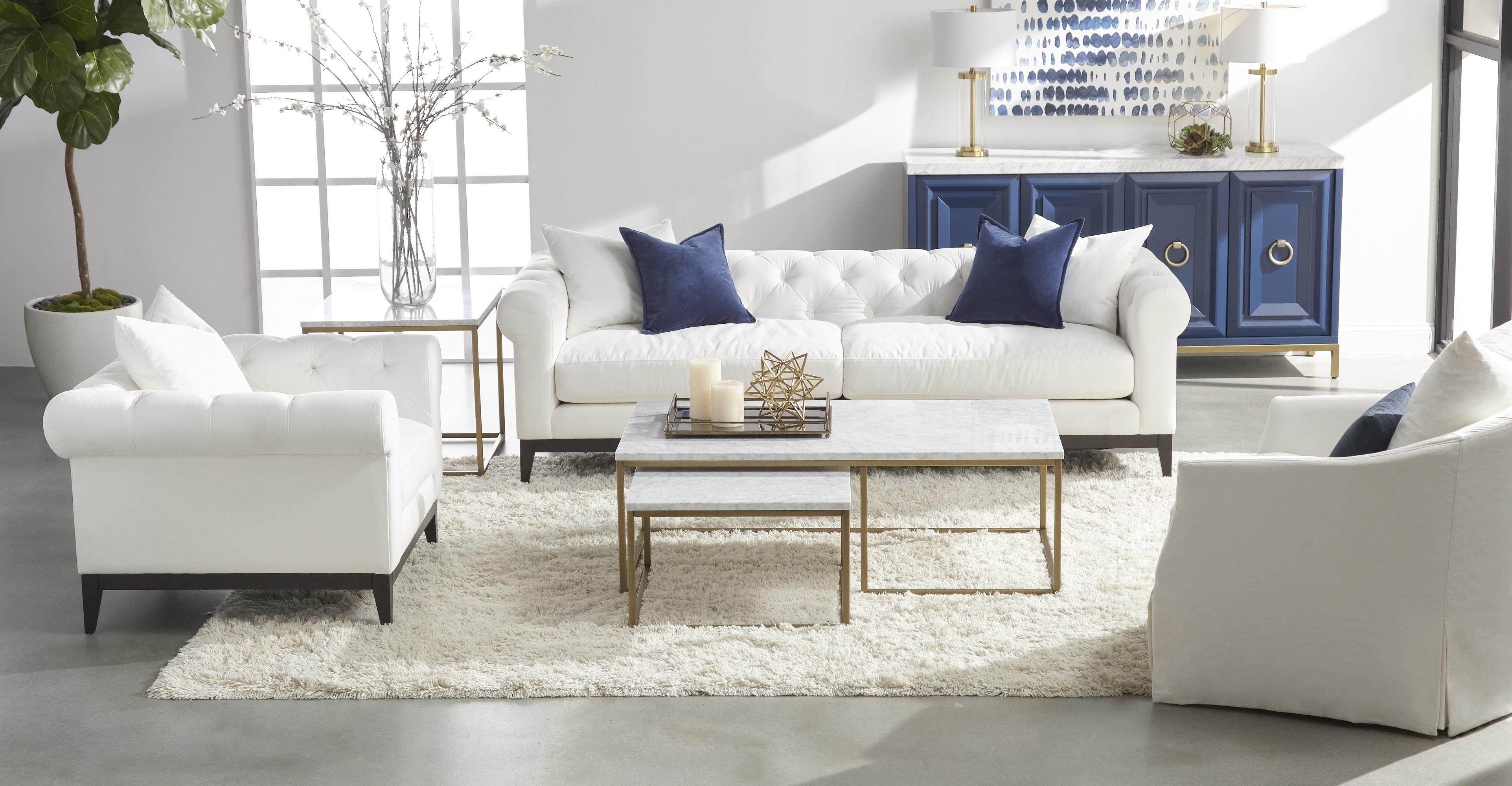 Faye Slipcover Swivel Club Chair large image 