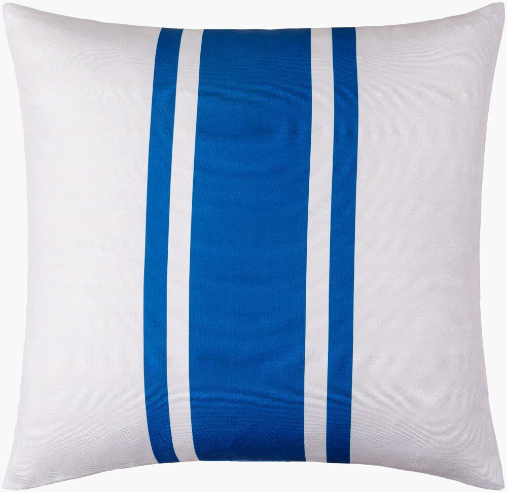 Classic Stripe Accent Pillow Down, Decorative Pillow by Surya, 22" length x 22" width