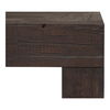 Evander Coffee Table Rustic Brown, by Moe's Home, 39.5" width x 16.5" height x 39.5" depth thumbnail 3