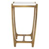 Affinity White Marble Accent Table thumbnail 4