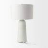 Javier 18.0L x 18.0W x 30.75H Light Base with Cream Shade Table Lamp, by Mercana, 18" length x 18" width x 30" height thumbnail 5