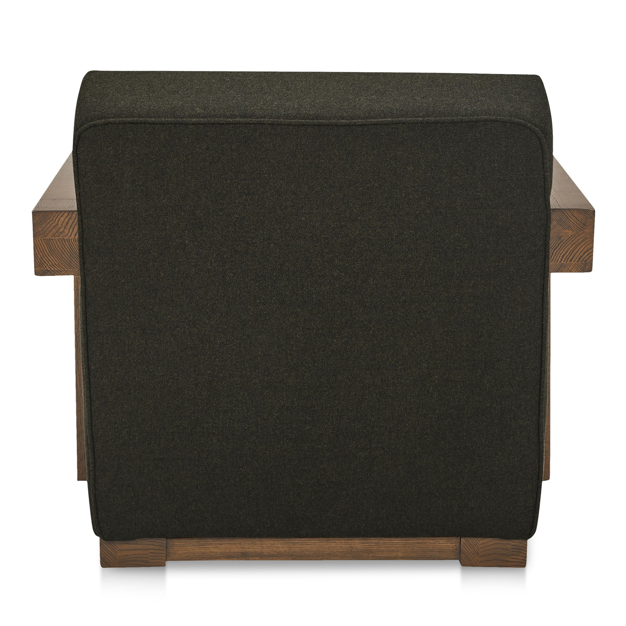 Garnet Lounge Chair Olive Wool Blend large image 