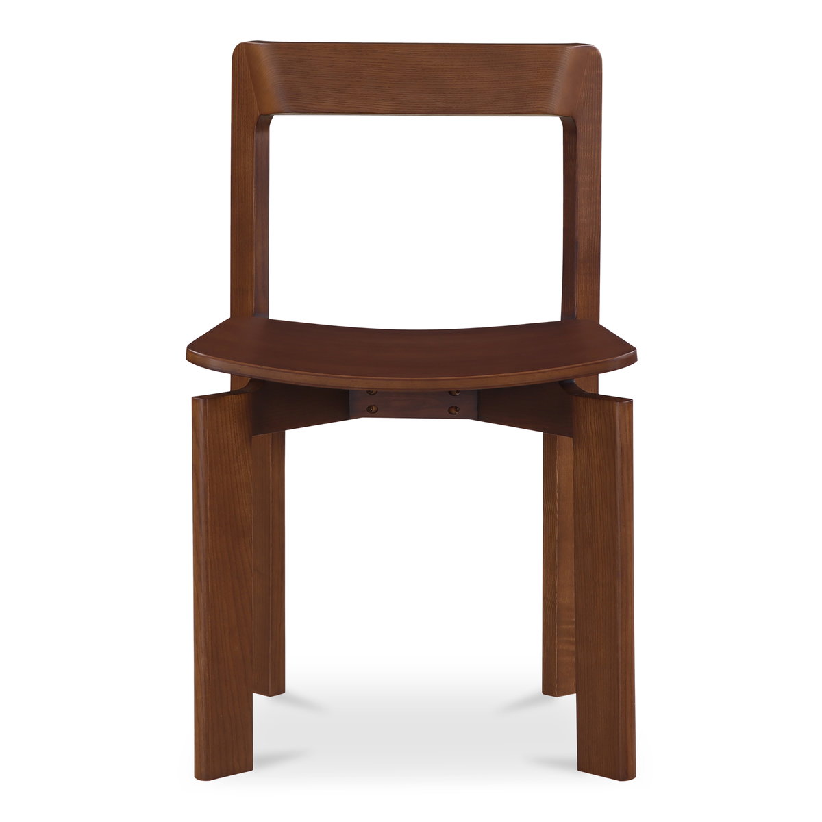 Daifuku Dining Chair Brown – Set Of Two, by Moe's Home, 22" width x 31.5" height x 20.55" depth View 8