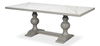 Small 81' Dining Table, Carmine Legno, by Sarreid, 81" length x 40" width x 30" height thumbnail 1