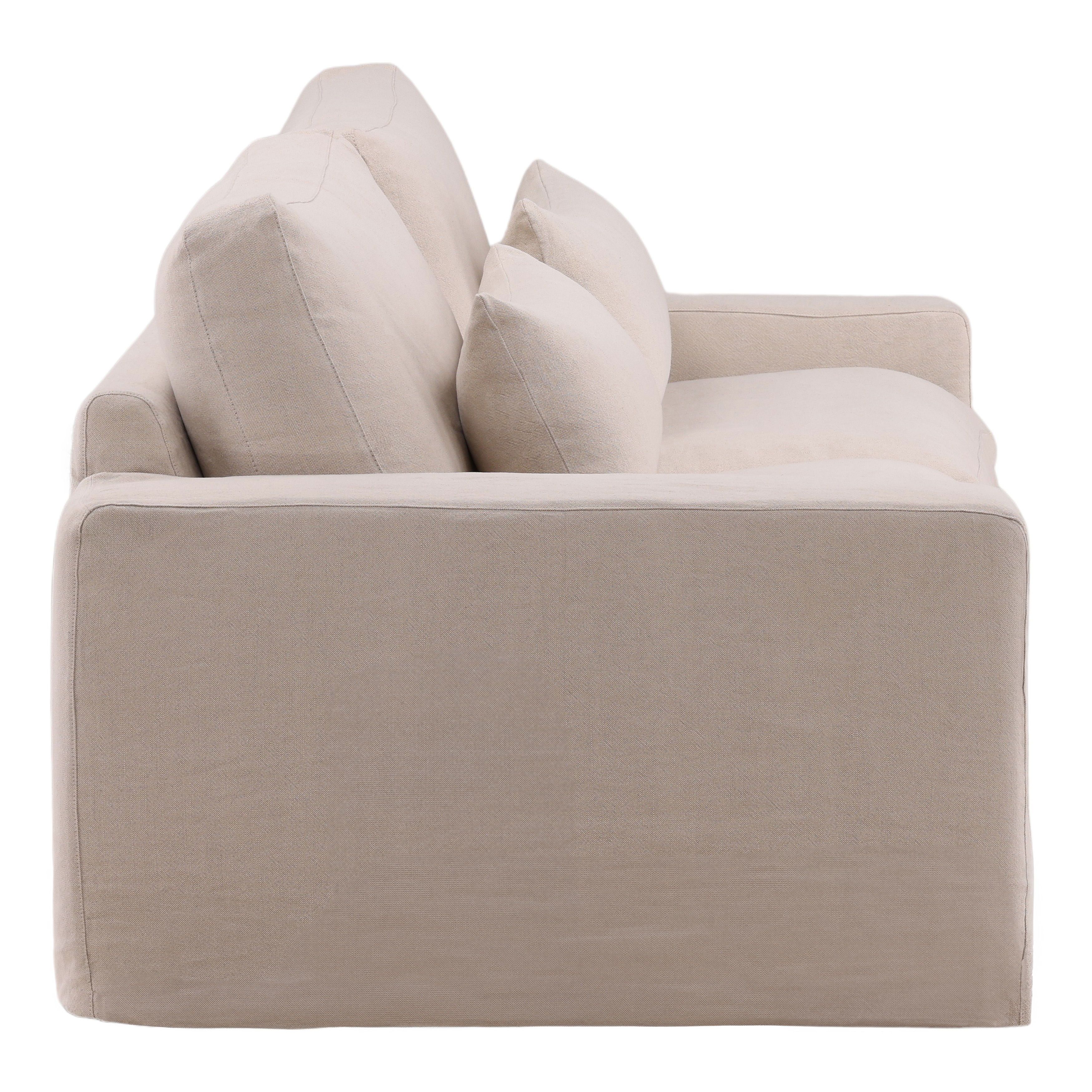 Sylvie Sofa Frame, Sofas & Sectional by Dovetail, 93.5" width x 32" height x 41" depth View 3