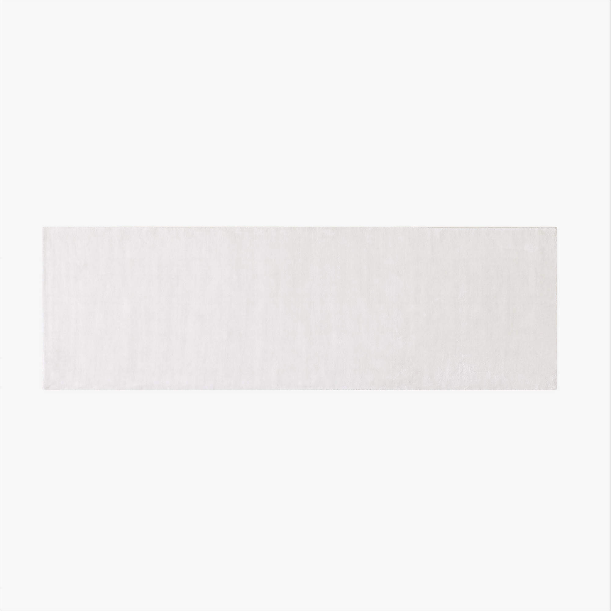 Online Designer Bathroom Kole Warm White Solid Performance Nylon Runner Rug 2.5'x8'