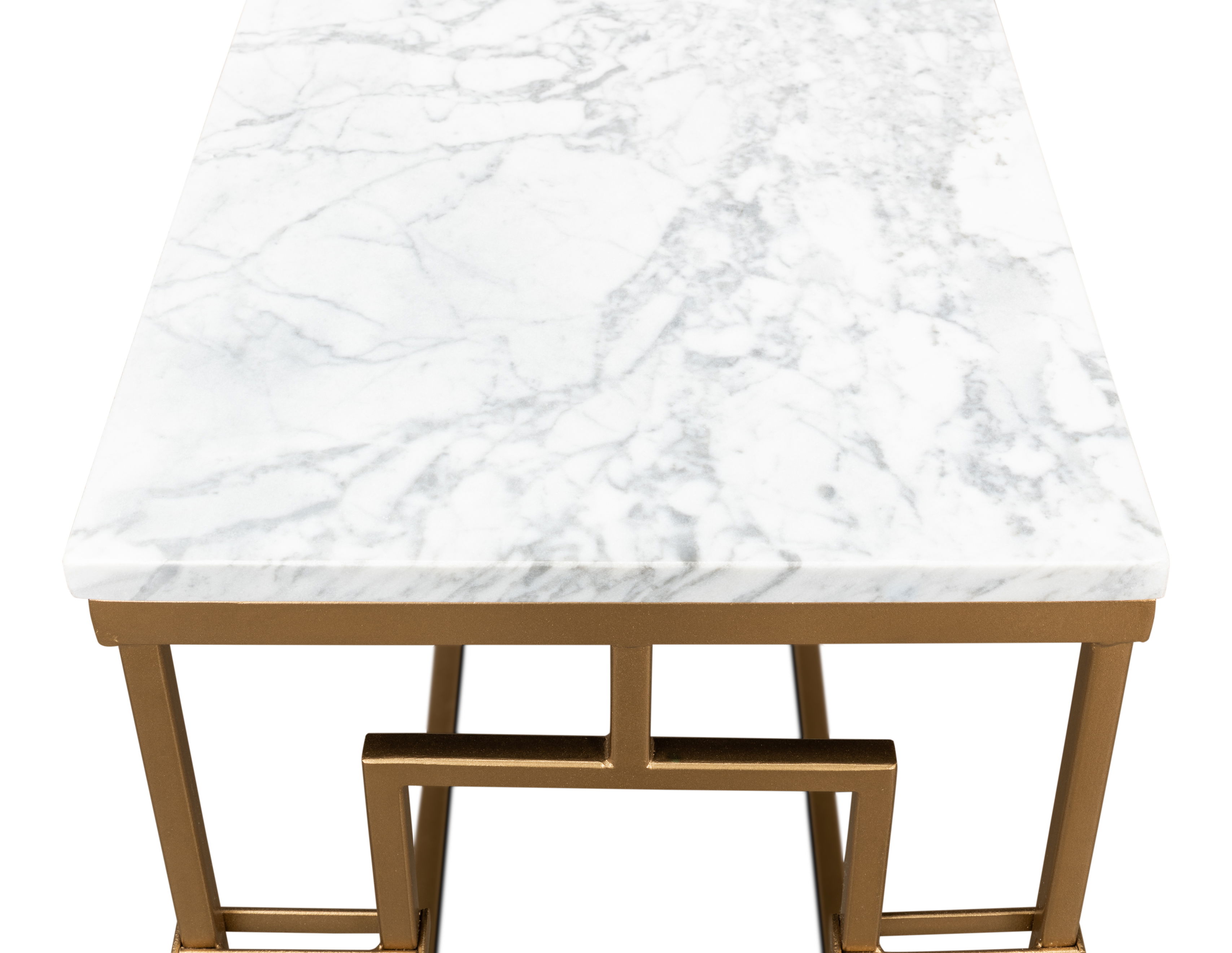 Brass Gate Console Table, by Sarreid, 48" length x 12" width x 33" height View 5