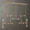 Cadre 14 Light Modern Linear Pendant, by Uttermost, 46" width x 19" height x 8" depth thumbnail 2