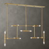 Cadre 14 Light Modern Linear Pendant, by Uttermost, 46" width x 19" height x 8" depth thumbnail 2