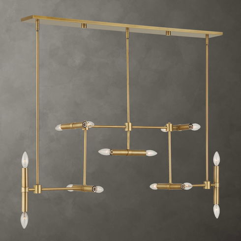 Cadre 14 Light Modern Linear Pendant