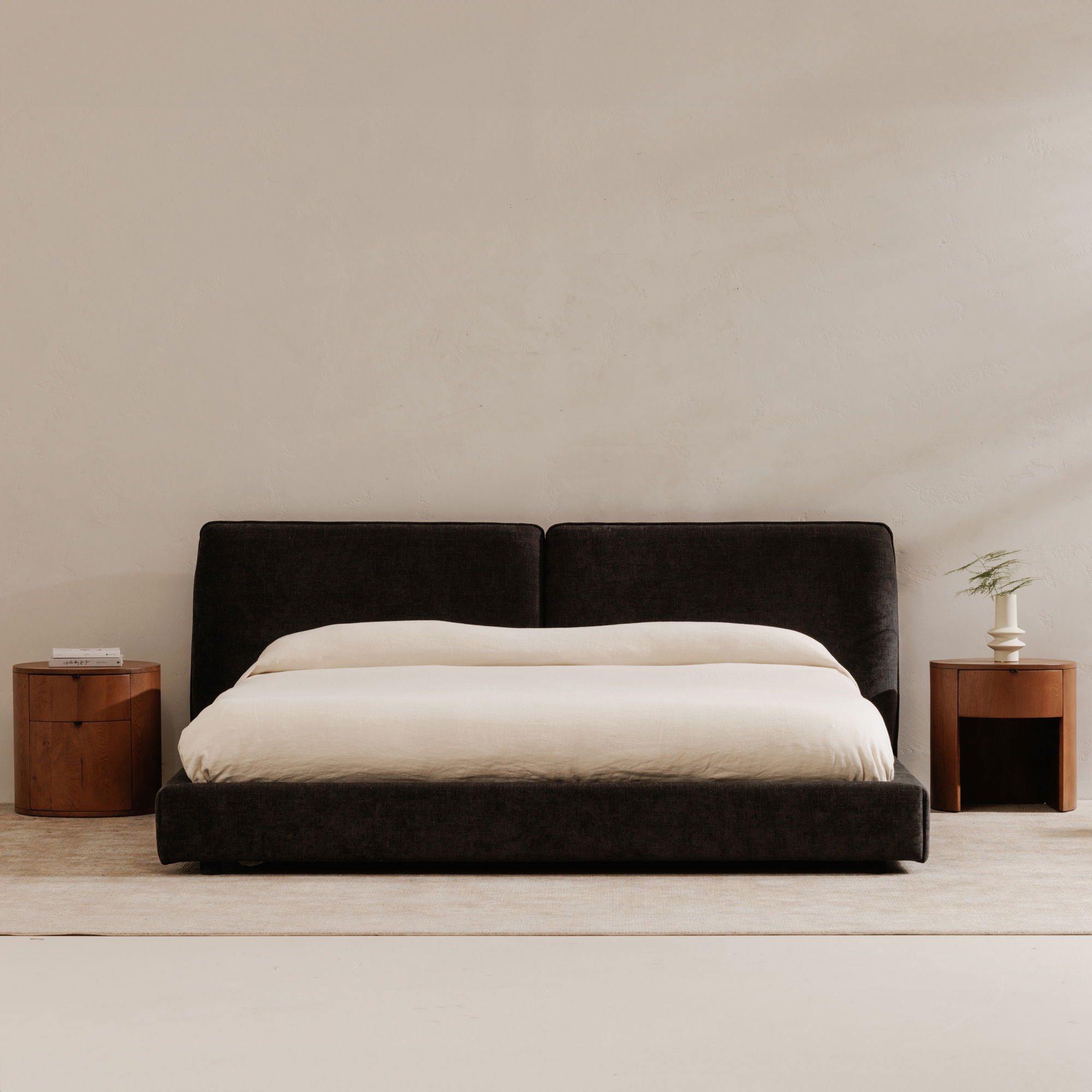 Zeppelin King Bed Heather Black large image 