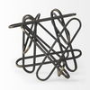 Henderson  Black Metal Paperclip Decorative Object, by Mercana, 12.2" length x 9.06" width x 9.06" height thumbnail 6