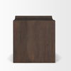 Wesson Dark Brown Wood Accent Table, Side & End Table by Mercana, 23" length x 22" width x 22" height thumbnail 5
