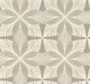 Roulettes Tan Metallic Wallpaper, by York Wall, 27' length x 2'3" width x 0.02" depth thumbnail