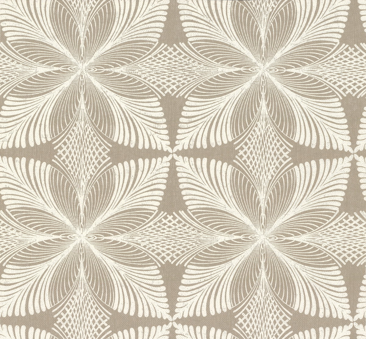 Roulettes Tan Metallic Wallpaper, by York Wall, 27' length x 2'3" width x 0.02" depth