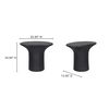 Yumi Outdoor Accent Table Black thumbnail 8