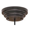 Alita Aged Black Drum Pendant thumbnail 2