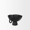 Radka Small Matte Black Metal Decorative Bowl, by Mercana, 15.55" length x 11.22" width x 6.75" height thumbnail 6