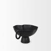 Radka Small Matte Black Metal Decorative Bowl, by Mercana, 15.55" length x 11.22" width x 6.75" height thumbnail 8