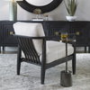 Brunei White Accent Chair, by Uttermost, 28.25" width x 32.5" height x 33.5" depth thumbnail 11