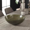 Veridian Shimmer Earthy Glass Bowl, Decorative Tray by Uttermost, 16" width x 6" height x 16" depth thumbnail 3