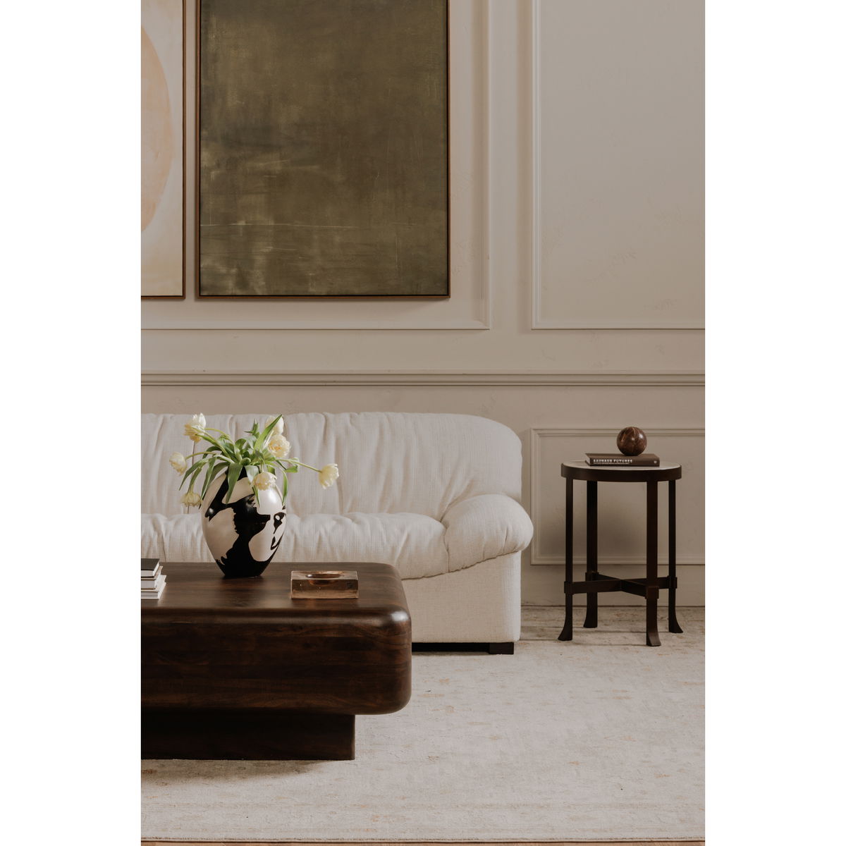 Halston Sofa Flecked Oat, Sofas & Sectional by Moe's Home, 86.6" width x 27.5" height x 39.3" depth View 8