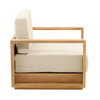 Darlene Outdoor Sofa Chair Sand, Accent Chair by Dovetail, 39.37" width x 32" height x 33.5" depth thumbnail 3