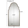 Brayden Tall Arch Mirror, by Uttermost, 30" width x 60" height x 1.12" depth thumbnail 3