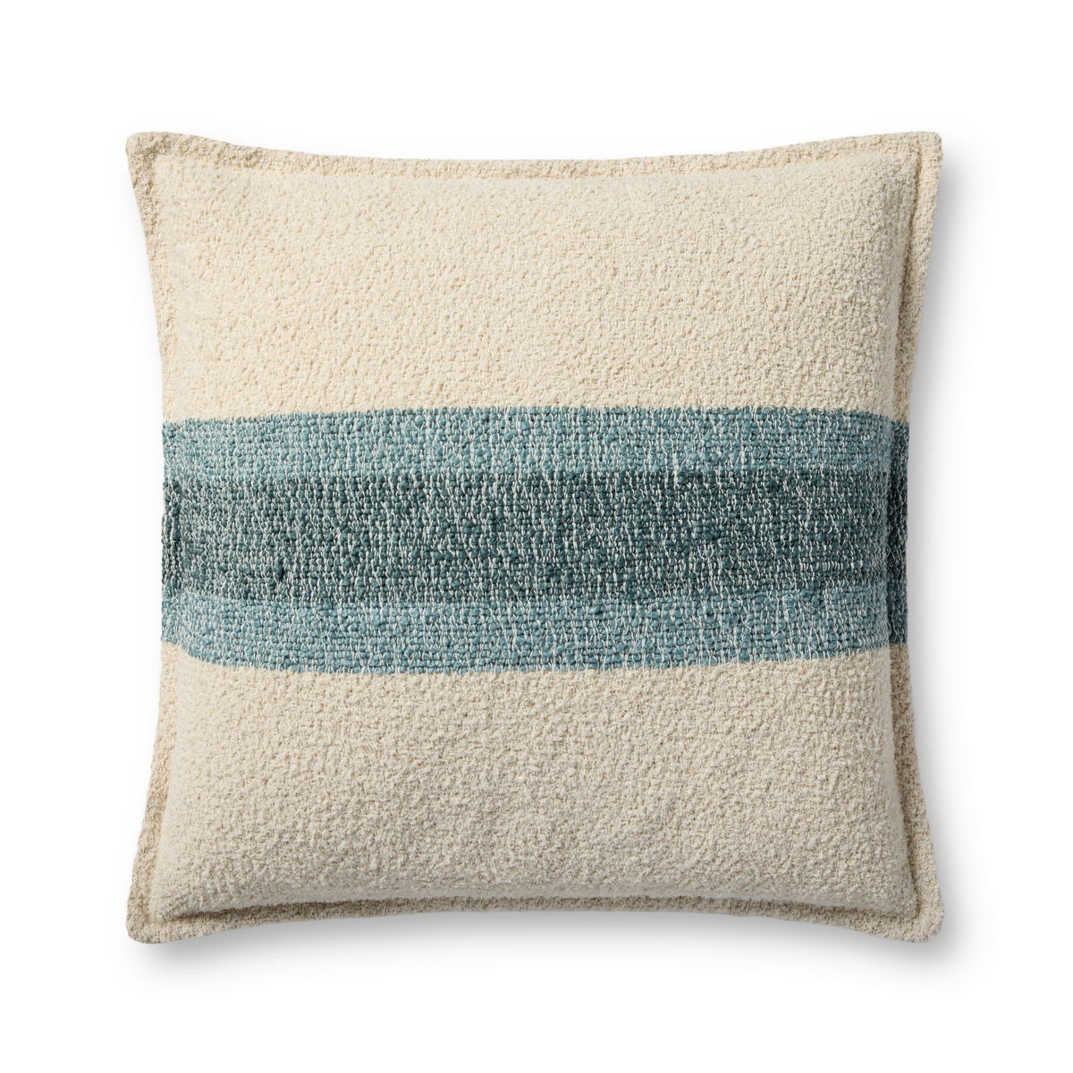 Brigette Romanek x Loloi Natural Pillow, Decorative Pillow, 22" length x 22" width View 1