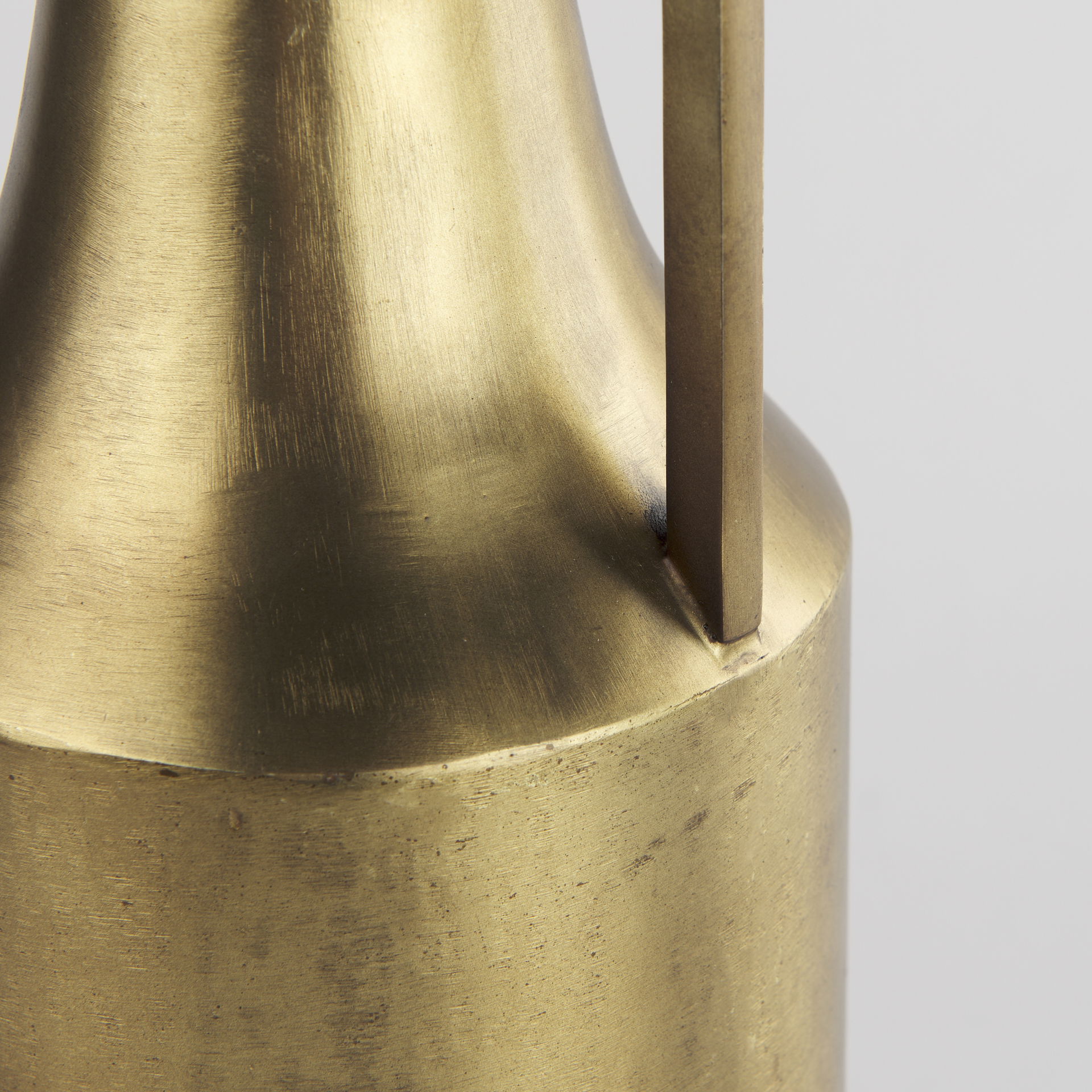 Aubrey Medium 18.0H Gold Iron Jug Vase, Decorative Jar by Mercana, 5.5" length x 5.5" width x 18" height View 11