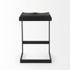 Kiran Backless 26in Seat Counter Stool | Black Wood with Black Metal, Counter & Bar Stool by Mercana, 17" length x 17" width x 26" height thumbnail 8