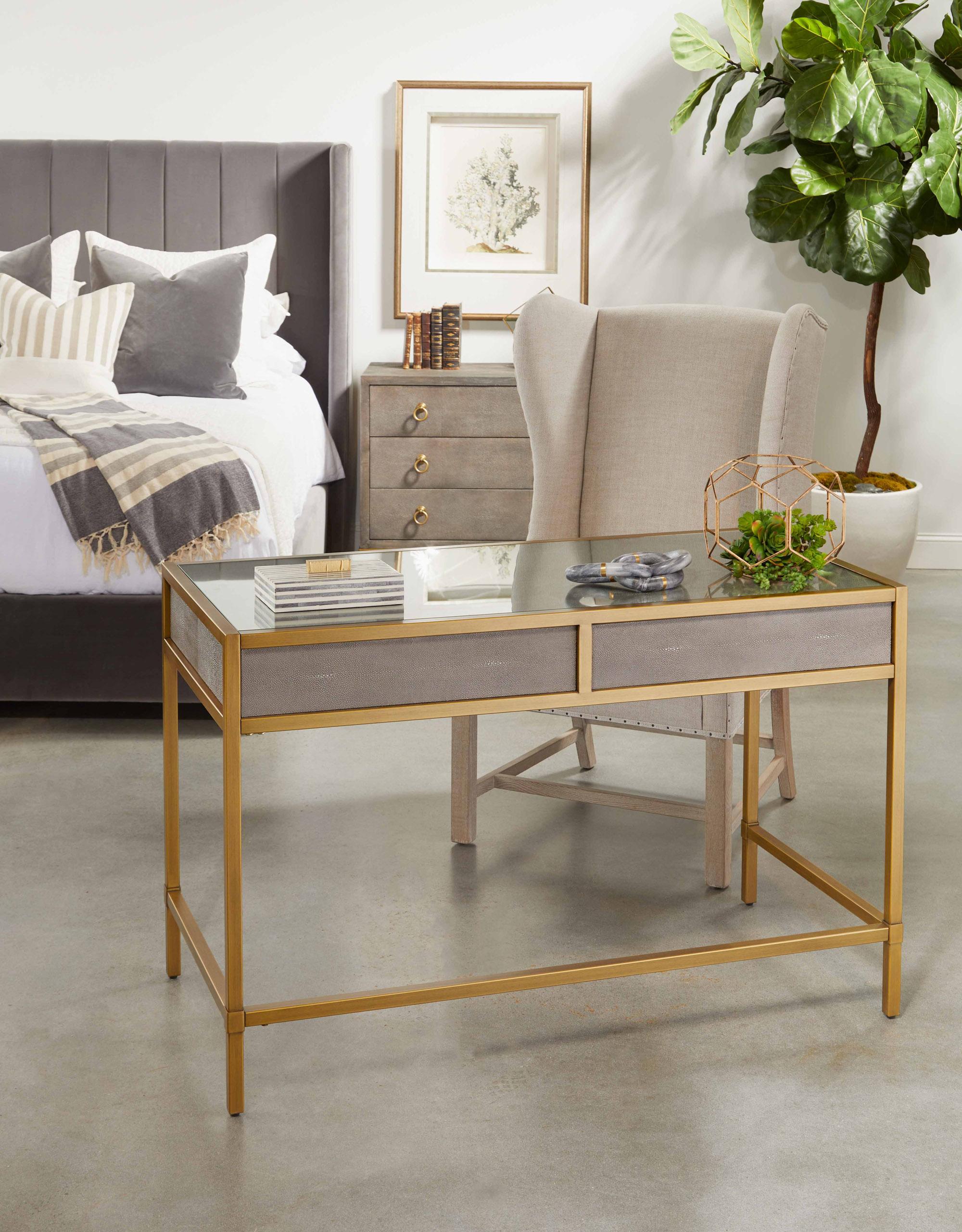 Strand Shagreen 3-Drawer Nightstand large image 