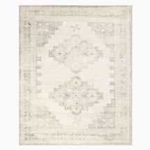 Online Designer Hallway/Entry Stepped Medallion Rug, 6'x9', Sand