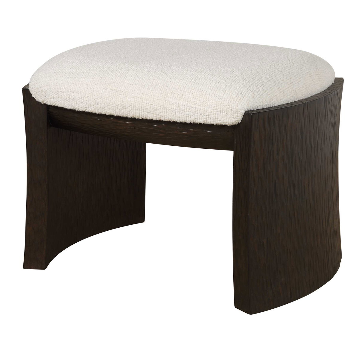 Port Walnut Small Bench, Benche by Uttermost, 24" width x 18" height x 18" depth View 5