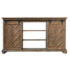 Primalia Barn Door Media Console, Furniture by Uttermost, 62" width x 34" height x 14" depth thumbnail 4