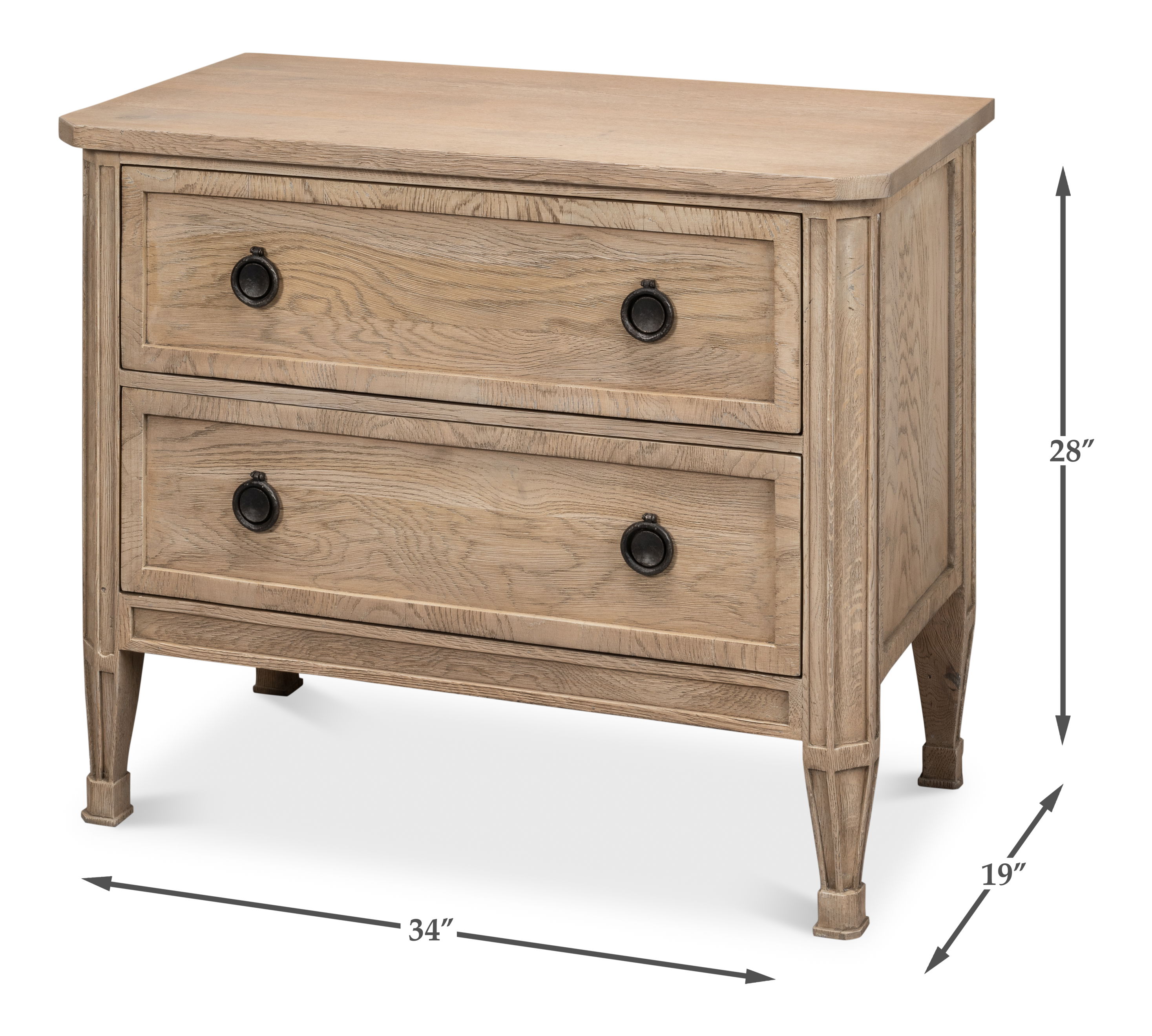 Gordon Vineyards Chest, Nightstand by Sarreid, 34" length x 19" width x 28" height View 13
