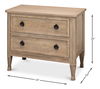 Gordon Vineyards Chest, Nightstand by Sarreid, 34" length x 19" width x 28" height thumbnail 13