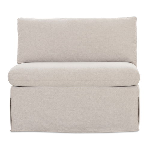 Fable Slipcover Dining Chair And Half Beige