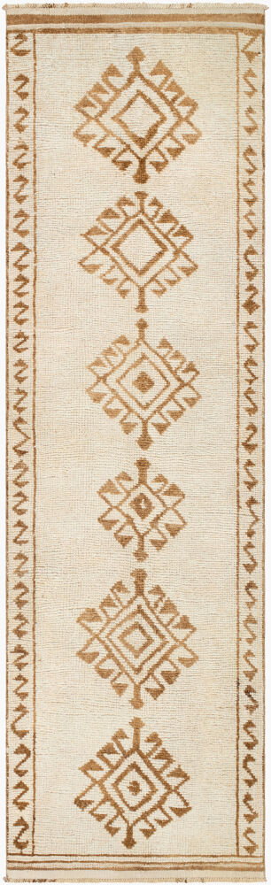 Antique One of a Kind Handmade Rug, by Surya, 11'1" length x 3'4" width